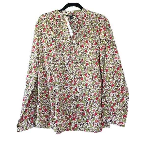 Chaudry Tops - Chaudry button down shirt blouse Size L Floral print New Cotton Lightweight